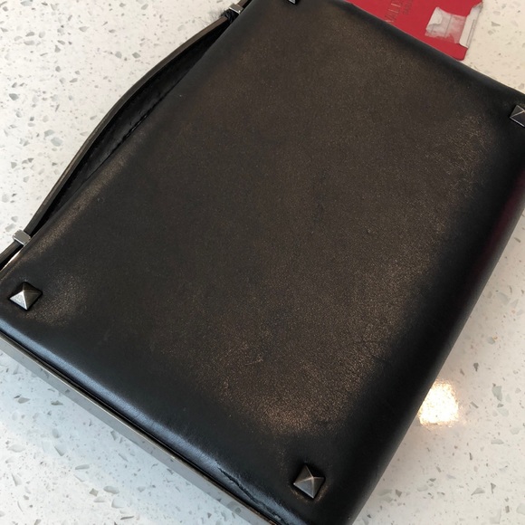 NEW Valentino Rockstud Studded Minaudiere Clutch - Picture 6 of 14